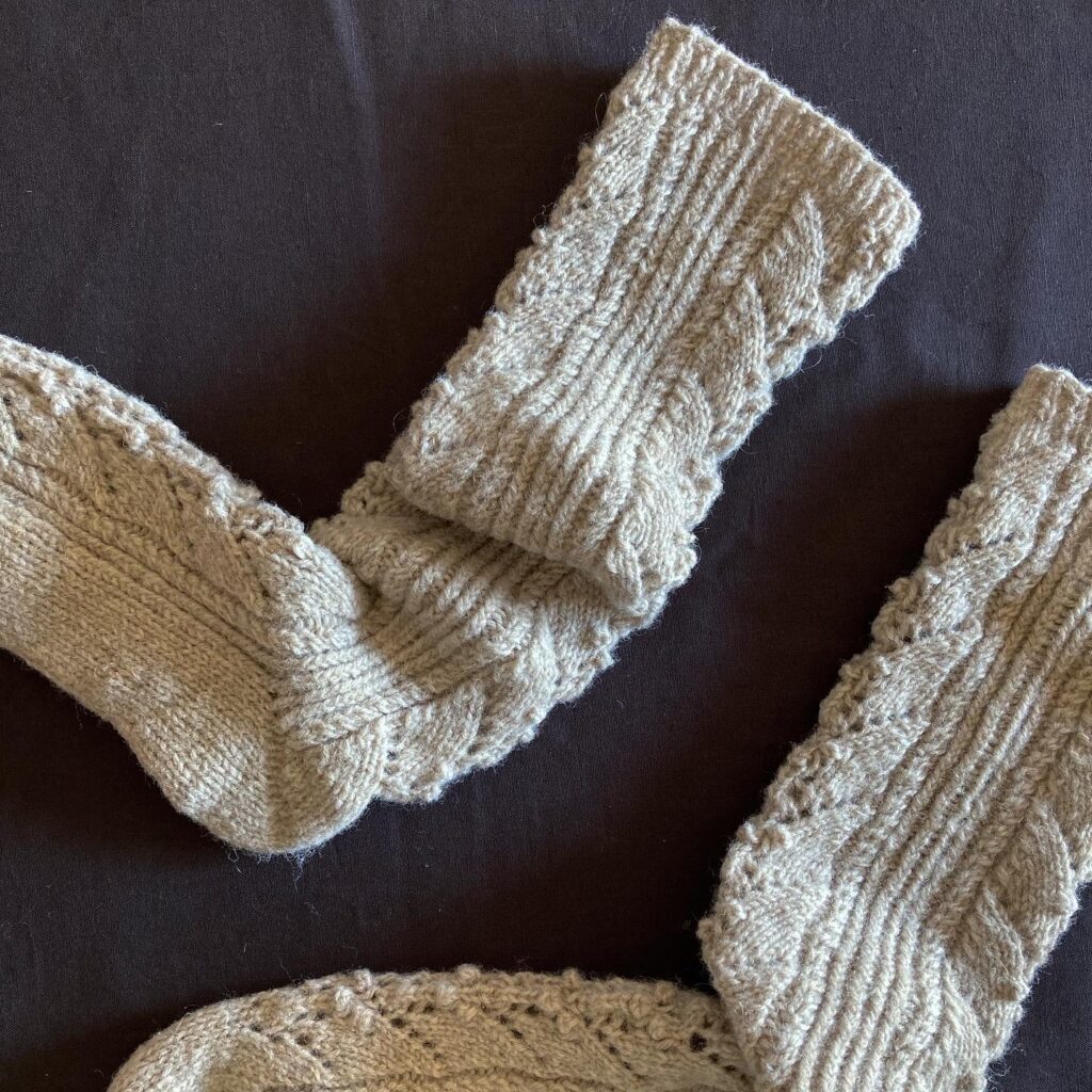 すずらんの靴下